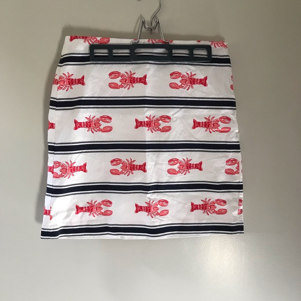 Talbots Lobster Print Skirt- Size 4P